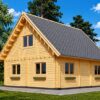 Træhus i 2 etager 80 m² – DORIS med 44+44 mm vægge