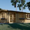 Havehus Nora 24 m² (7 m x 3.5 m), 44 mm