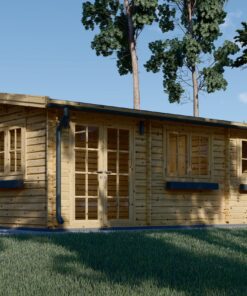 Havehus Nora 24 m² (7 m x 3.5 m), 44 mm