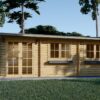 Havehus Nora 24 m² (7 m x 3.5 m), 44 mm