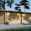 Havehus Nora 24 m² (7 m x 3.5 m), 44 mm