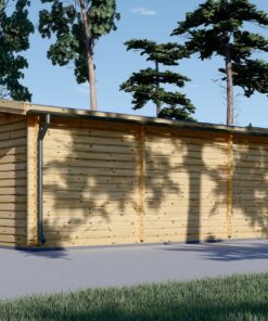 Havehus Nora 24 m² (7 m x 3.5 m), 44 mm
