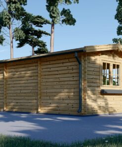 Havehus Nora 24 m² (7 m x 3.5 m), 44 mm