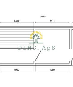 Luksus sauna 2.3 m x 5.4 m