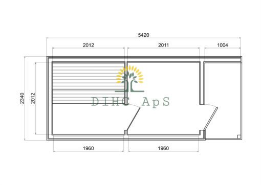 Luksus sauna 2.3 m x 5.4 m