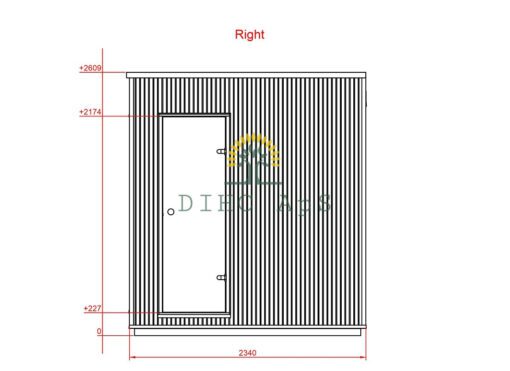 Luksus sauna 2.3 m x 4.4 m