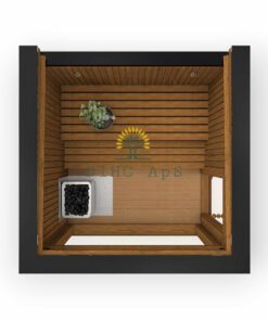 Luksus sauna 2.3 m x 2.3