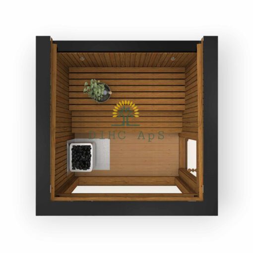 Luksus sauna 2.3 m x 2.3