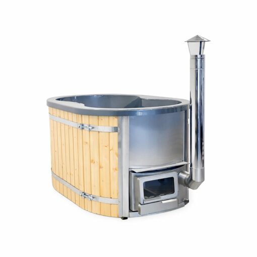 Acryl Ofuro badekar 120 × 190 cm med integreret ovn