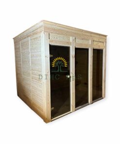 Øko sauna 2.4 m x 2.4 m