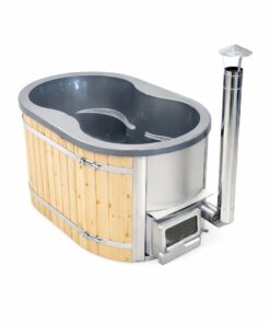 Acryl Ofuro badekar 120 × 190 cm med integreret ovn