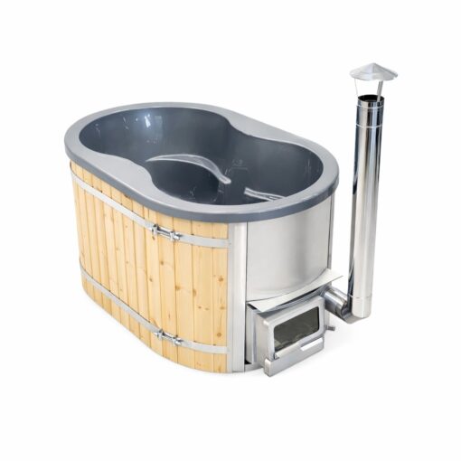 Acryl Ofuro badekar 120 × 190 cm med integreret ovn