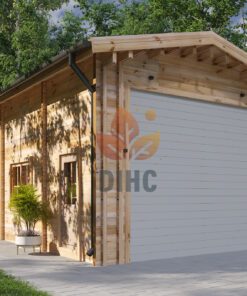 Garage til Campingvogn (44 mm), 4×8 m, 32 m²