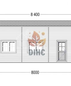 Garage til Campingvogn (44 mm), 4×8 m, 32 m²