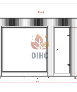 Luksus sauna 2.3m x 3.4m