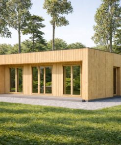 Lille Træhus KAYA 1 (44 mm + Træbeklædning), 48 m²