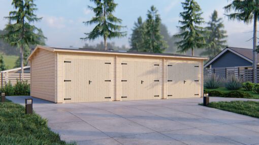 Tredobbelt Garage 6m x 9m