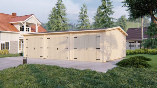 Tredobbelt Garage 6m x 9m