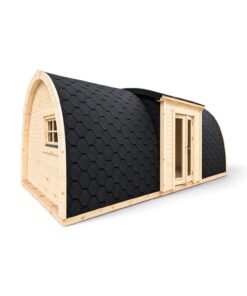 Isoleret Campingpod med Sideindgang – 3,25 × 6,6 m