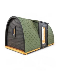 Isoleret Campingpod med Sideindgang – 3,25 × 5,9 m