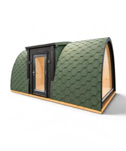 Isoleret Campingpod med Sideindgang – 3,25 × 5,9 m