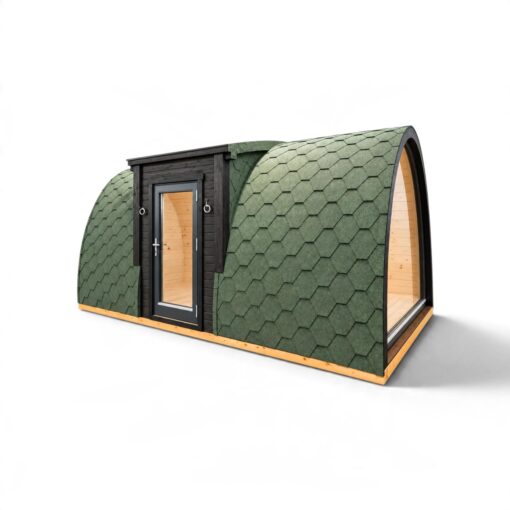 Isoleret Campingpod med Sideindgang – 3,25 × 5,9 m