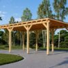 Fladtags-carport 18 m² (3m x 6m)