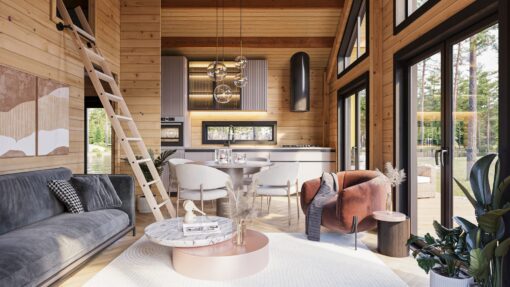 Isoleret tiny house Aurea 5.96 × 7.60 m