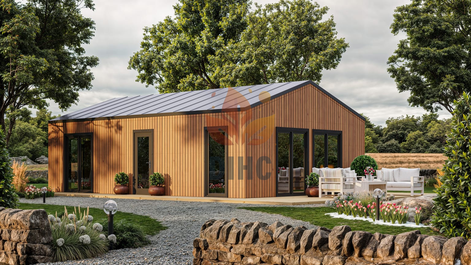 Isoleret træhus Kaia 9,34 × 6,14 m