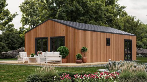 Isoleret træhus Kaia 9,34 × 6,14 m