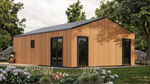 Isoleret træhus Kaia 9,34 × 6,14 m