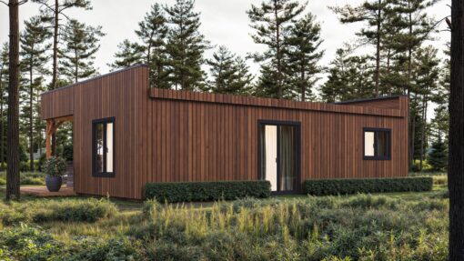 Isoleret moderne hus Luni 7,14 × 10,14 m