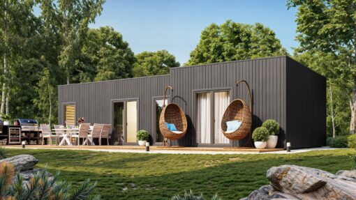 Isoleret Tiny House NORDIC-L 5.74 × 11.94 m