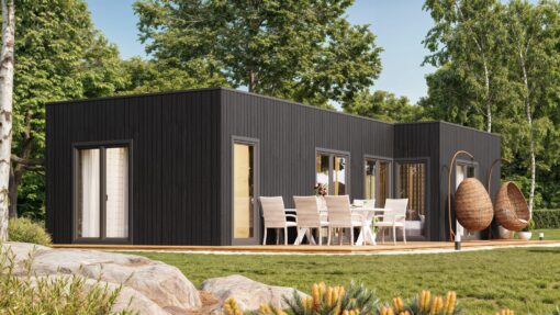 Isoleret Tiny House NORDIC-L 5.74 × 11.94 m