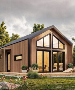 Isoleret træhus Solari 5.09 x 8.59 m