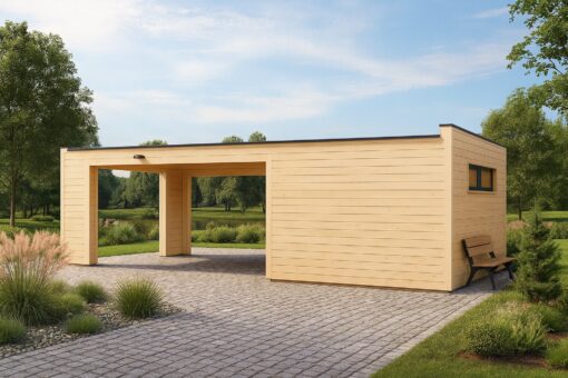 Garage BIZON 24 m² + 36 m² Carport