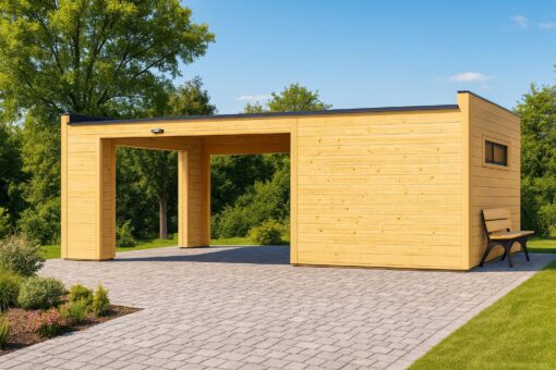 Garage BIZON 24 m² + 36 m² Carport