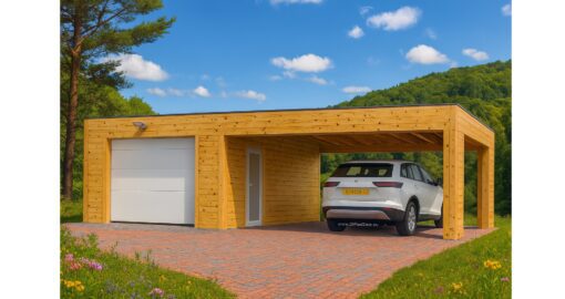 Garage BIZON 24 m² + 36 m² Carport